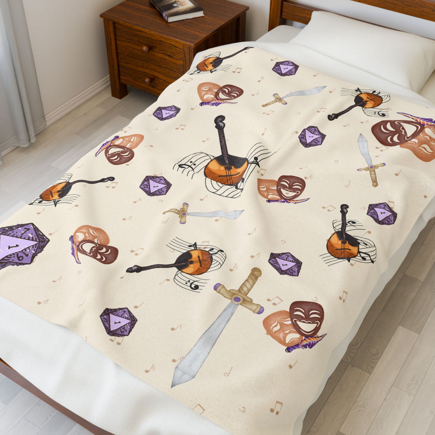 Bardic Inspiration Blanket- Cozy Throw for Nerds