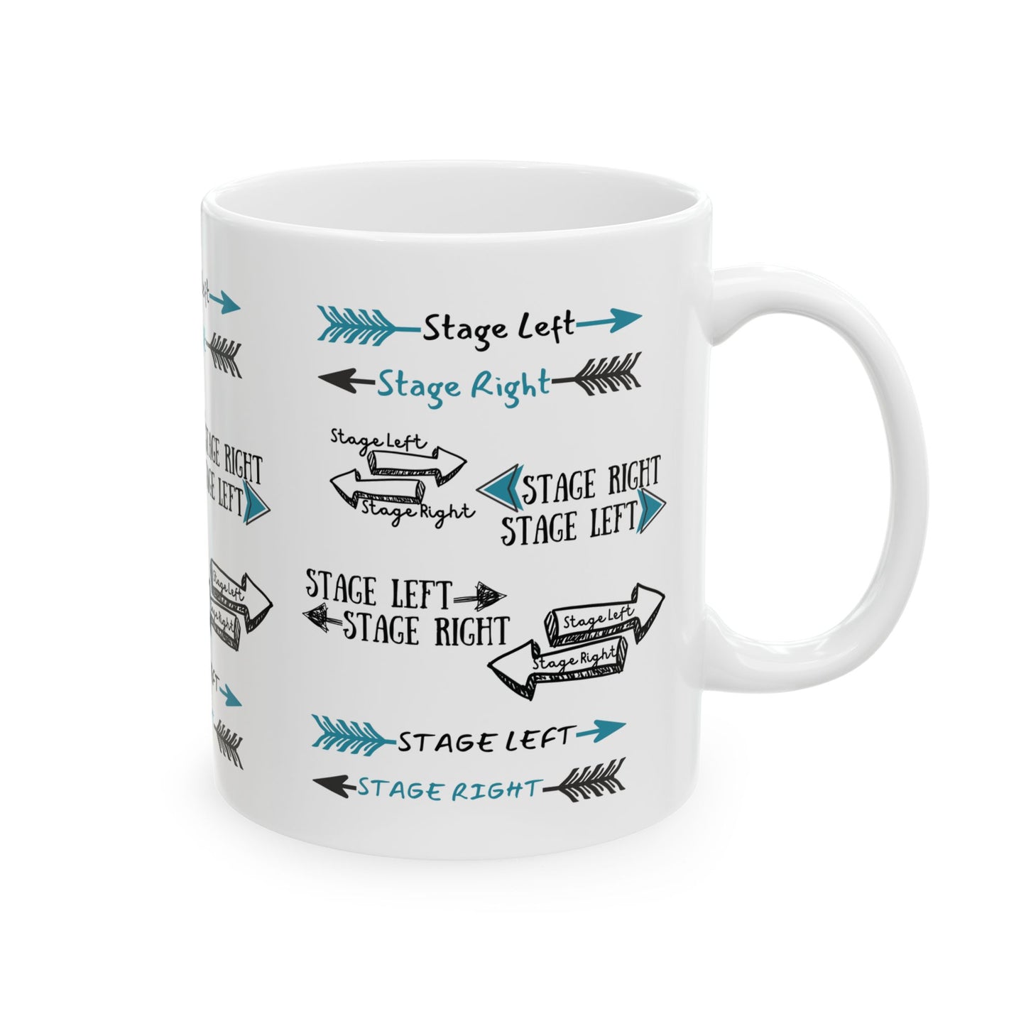 Stage Direction Ceramic Mug -(11oz, 15oz)