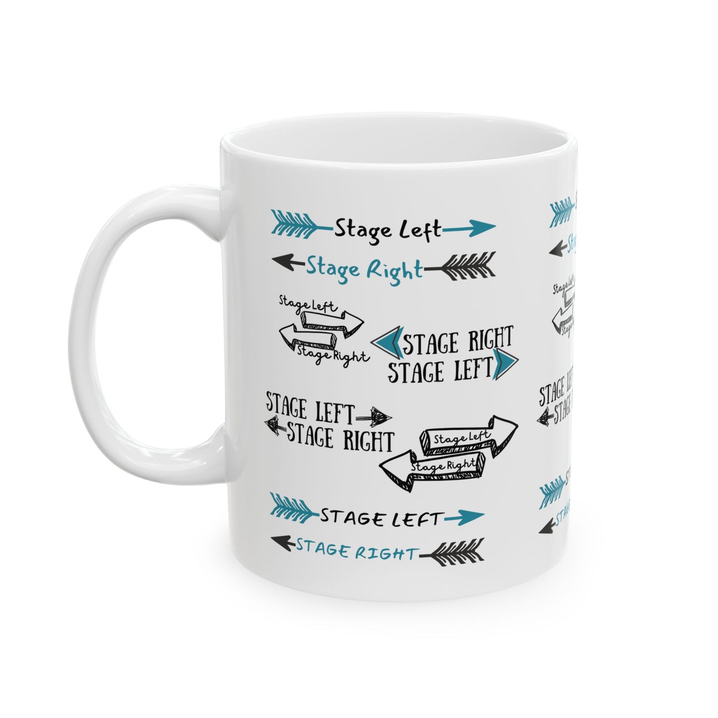 Stage Direction Ceramic Mug -(11oz, 15oz)