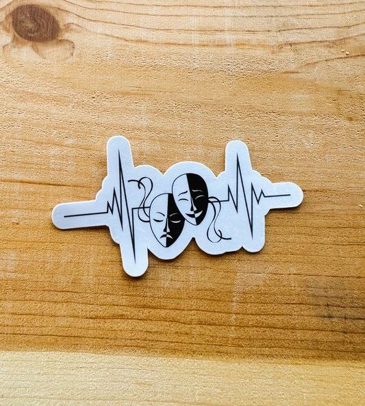 Theatre Heartbeat Sticker