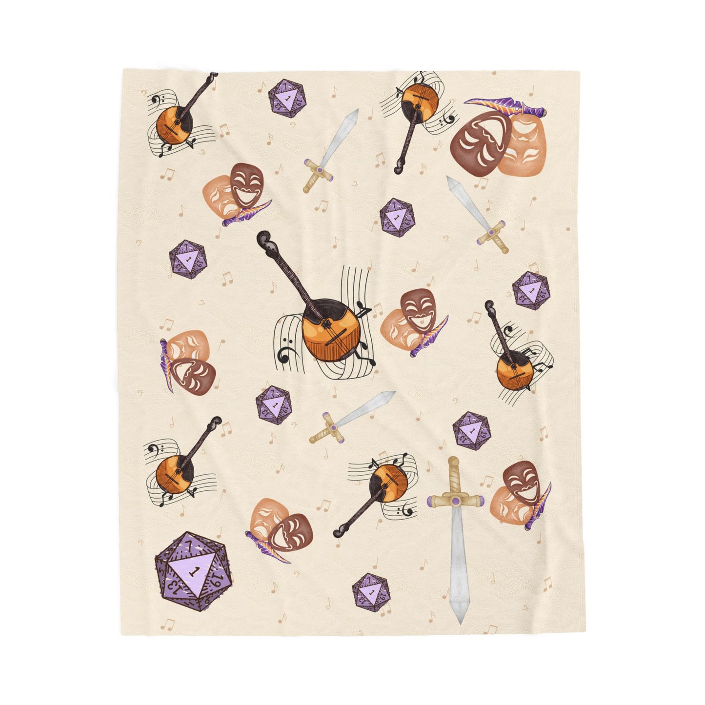 Bardic Inspiration Blanket- Cozy Throw for Nerds