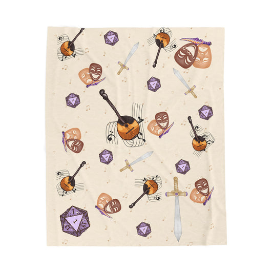 Bardic Inspiration Blanket- Cozy Throw for Nerds